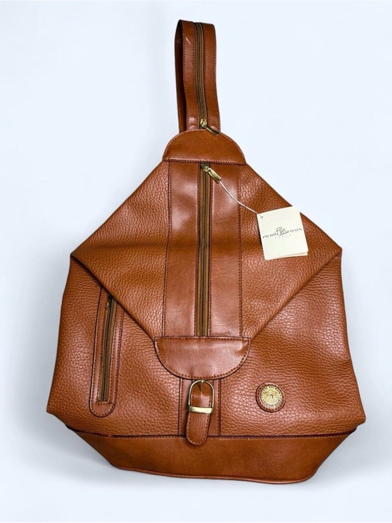 Pierre Balmain Other - Vintage Pierre Balmain Brown Leather Sling Backpack